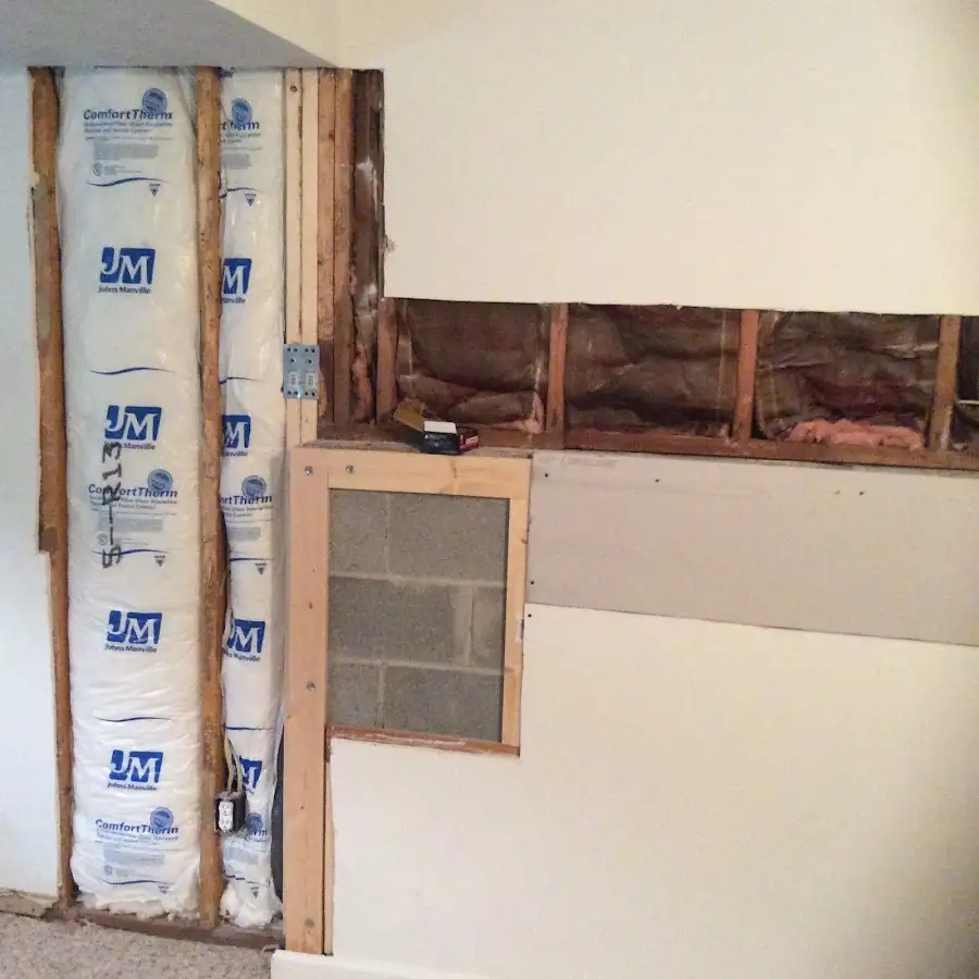 Wall insulation replacement during Structural Drying in Canal Winchester